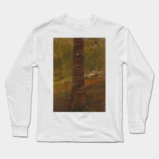 Tree Trunk by Frederic Edwin Church Long Sleeve T-Shirt